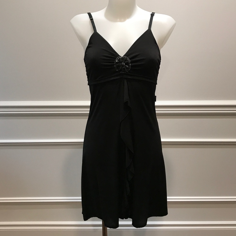 Artigli Sexy Italian black strapy cocktail dress